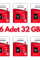 6 Adet Ultrahız 32gb Micro Sd Hafıza Kartı: Yüksek Performans Ve Geniş Depolama Kapasitesi ( Lisinya )