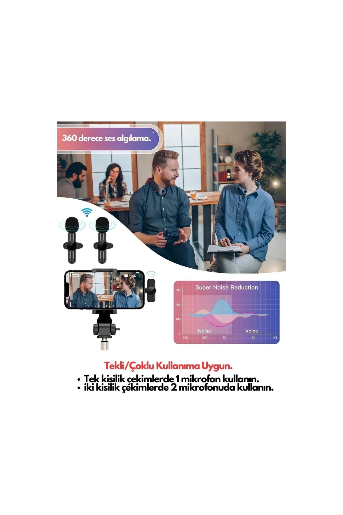 Type-c Çiftli Kablosuz Yaka Mikrofonu Seti - Youtube, Tiktok, Vlog Ve Canlı Yayınlar İçin Telefon Uyumlu Çift Mikrofon ( Lisinya ) Type-c Çiftli Kablosuz Yaka Mikrofonu Seti - Youtube, Tiktok, Vlog Ve Canlı Yayınlar İçin Telefon Uyumlu Çift Mikrofon ( Lisinya )
