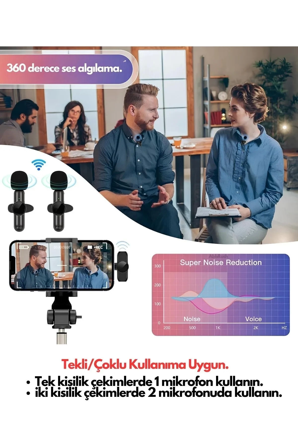 Type-c Çiftli Kablosuz Yaka Mikrofonu Seti - Youtube, Tiktok, Vlog Ve Canlı Yayınlar İçin Telefon Uyumlu Çift Mikrofon ( Lisinya ) Type-c Çiftli Kablosuz Yaka Mikrofonu Seti - Youtube, Tiktok, Vlog Ve Canlı Yayınlar İçin Telefon Uyumlu Çift Mikrofon ( Lisinya )