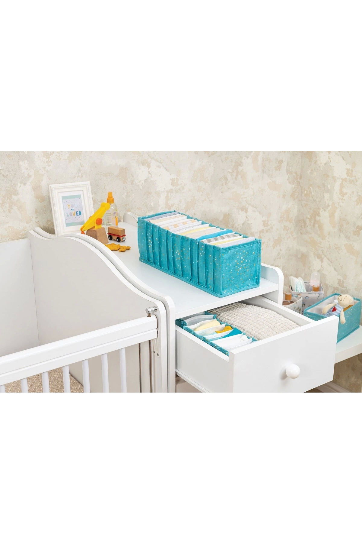 Baby Akordiyon Organizer Çekmece Düzenleyici Medium (yeşil) - 04096 ( Lisinya )