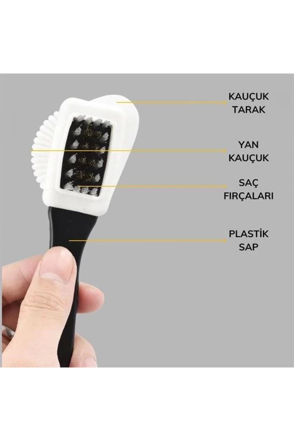 Çift Taraflı Pratik Taşınabilir Süet Nubuk Deri Çizme Bot Ayakkabı Temizleme Bakım Fırçası ( Lisinya )