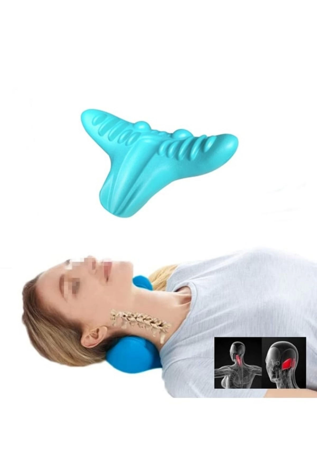 Kayropraktik Boyun Yastığı U Şekilli Masaj Destekli Ağrı Kesici Bellek Köpük Yastık ( Lisinya ) Kayropraktik Boyun Yastığı U Şekilli Masaj Destekli Ağrı Kesici Bellek Köpük Yastık ( Lisinya )