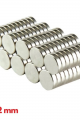 N35 12x2 Mm Neodyum Mıknatıs 20 Adet, Yuvarlak, Nikel Kaplamalı Kaliteli Ve Dayanıklı Ürün ( Lisinya )