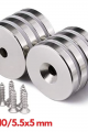 25x10-5.5x5 Mm Neodyum Mıknatıs 10 Adet, Yuvarlak,n35 Nikel Kaplamalı Kaliteli Ve Dayanıklı Ürün ( Lisinya )