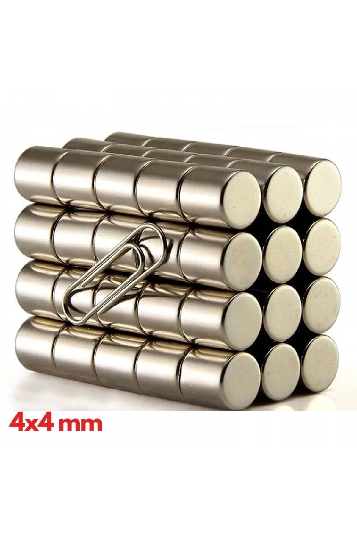 20 Adet 4x4 Mm Yuvarlak Neodyum Mıknatıs ( Lisinya )