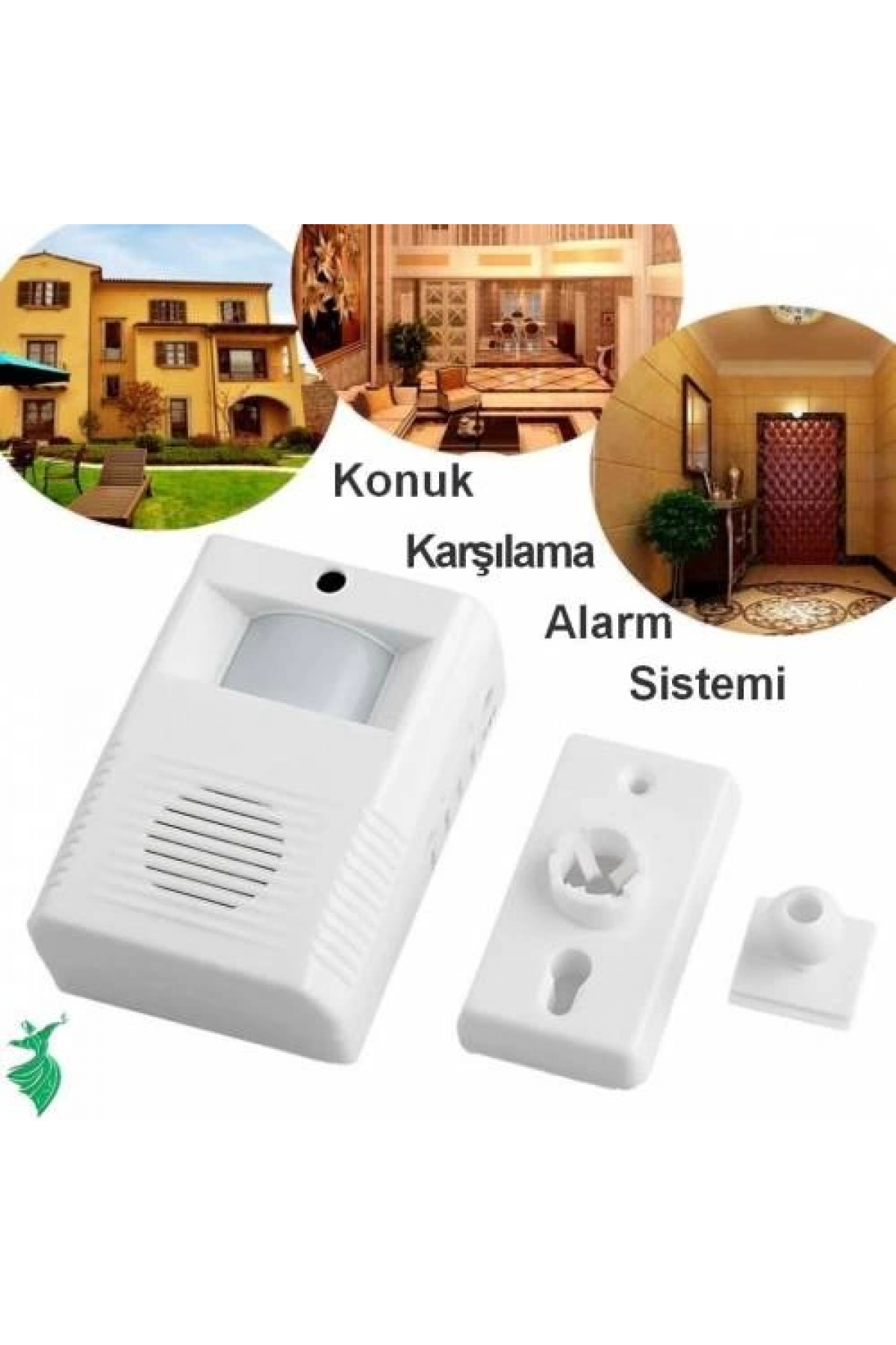 Kablosuz Hareket Sensörlü Konuk Karşılama Kapı Alarm Sistemi Seti ( Lisinya )