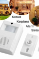 Kablosuz Hareket Sensörlü Konuk Karşılama Kapı Alarm Sistemi Seti ( Lisinya )