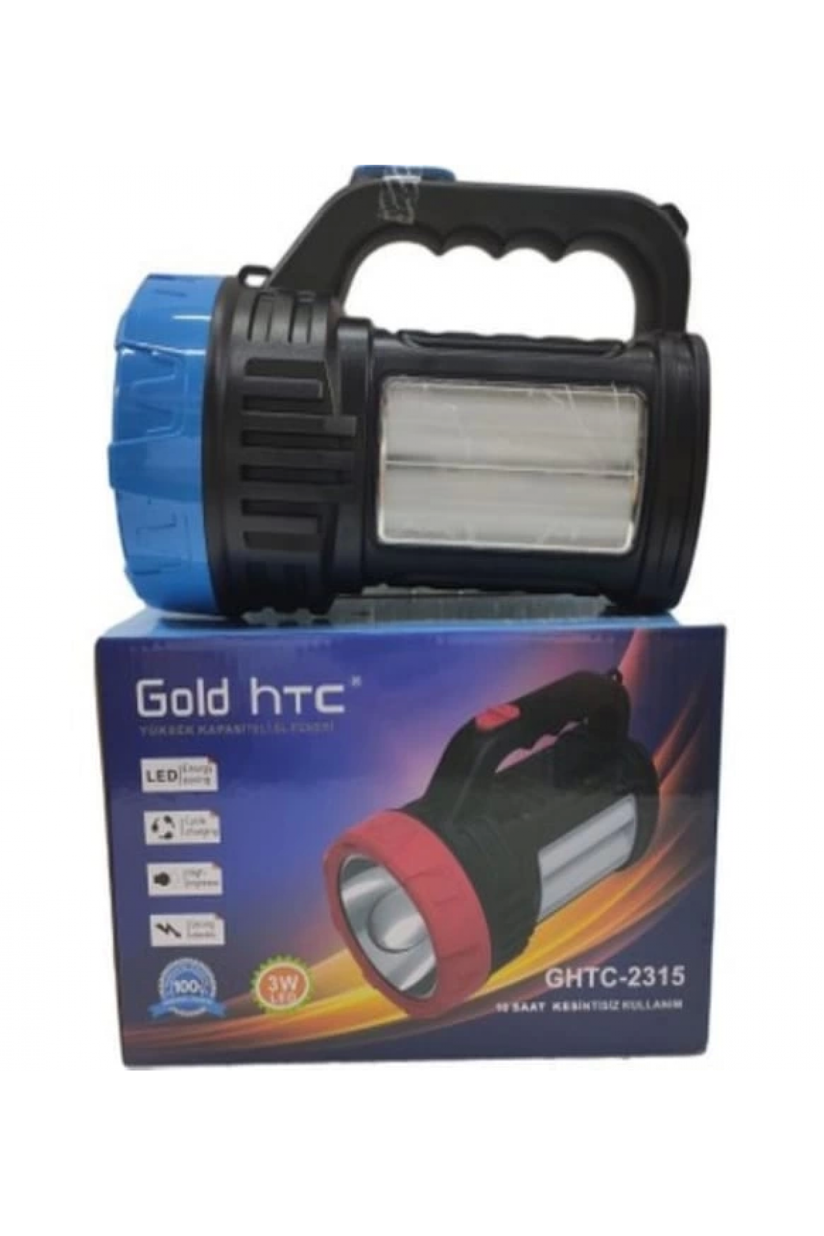 Kullanımı Kolay Şarj Edilebilir 3 Watt Led Ghtc-2315 El Feneri ( Lisinya )