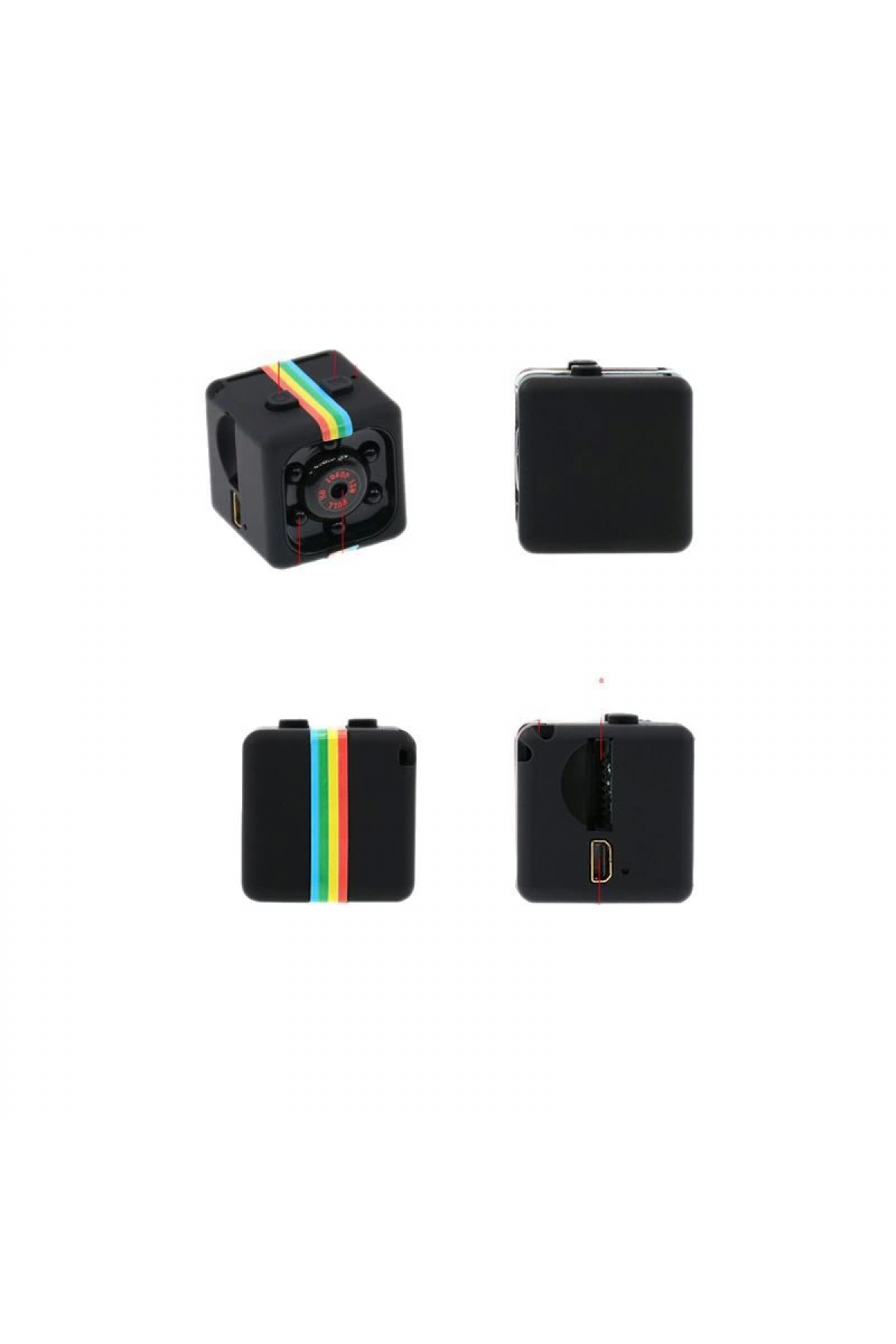 Mini SQ11 Kamera Full Hd Mikro Gizli Araç Kamerası Gece Görüşlü Taşınabilir Güvenlik Kaydedici 32gb Hafıza Kartı Hediyeli ( Lisinya )