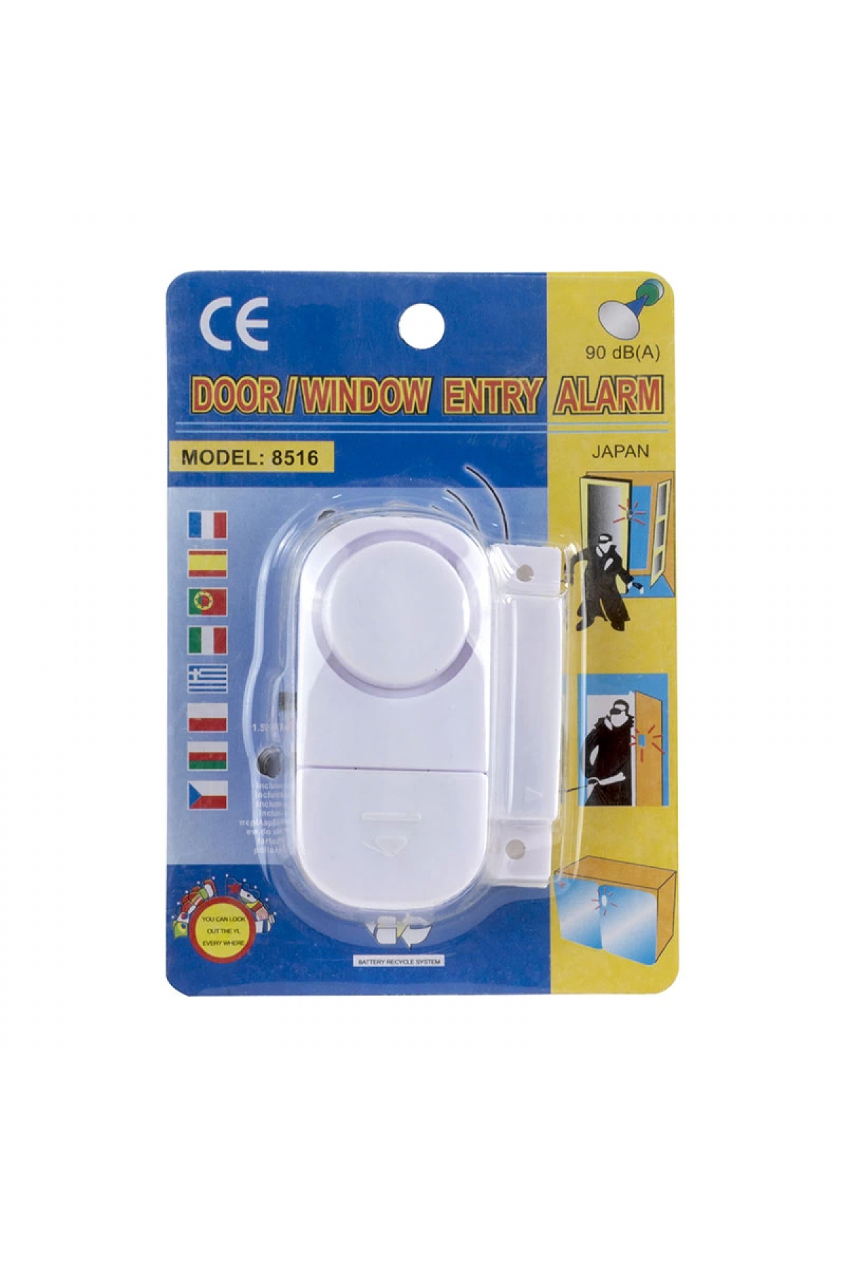 Pm-17795 Mini Manyetik Pencere Ve Kapı Güvenlik Alarmı ( Lisinya )