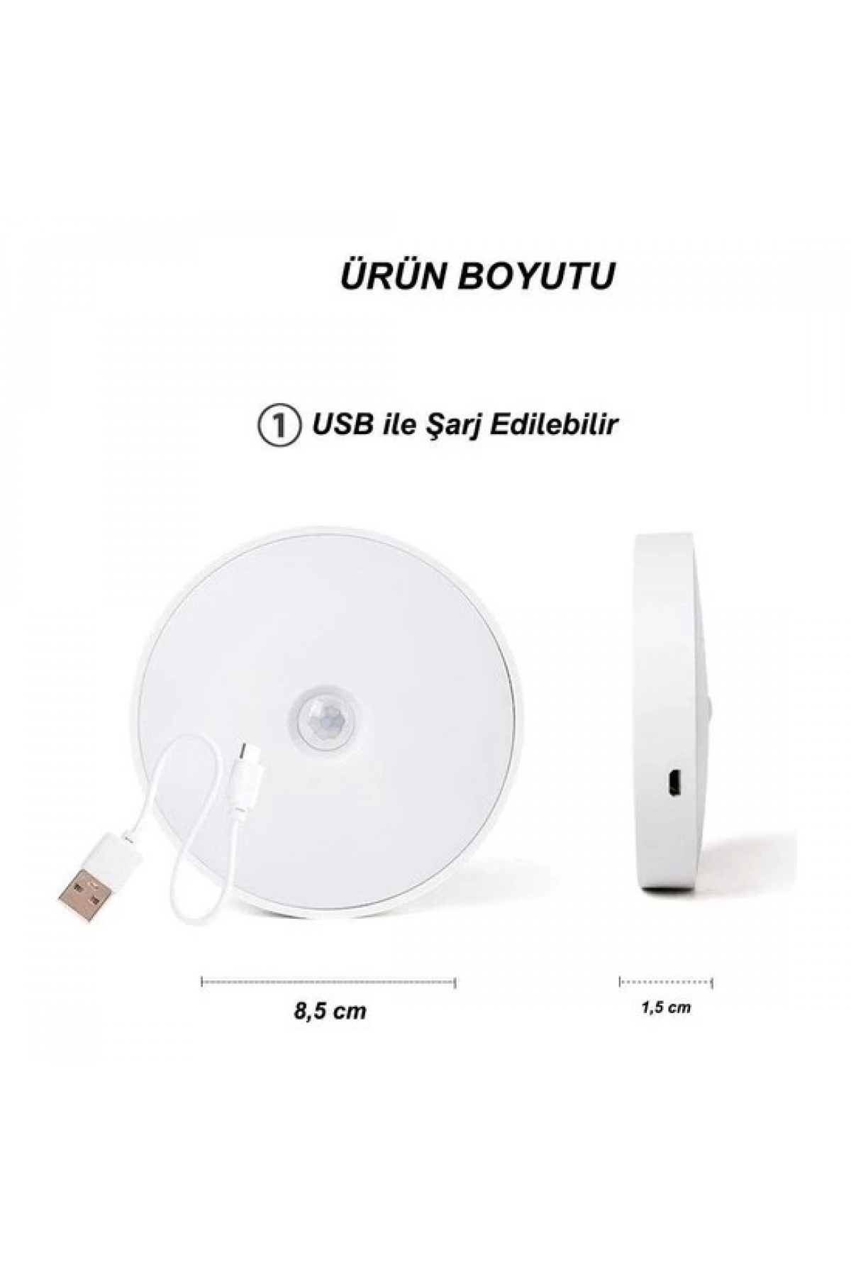 Şarjlı Sensörlü Gece Led Lambası Egonex ( Lisinya ) Şarjlı Sensörlü Gece Led Lambası Egonex ( Lisinya )
