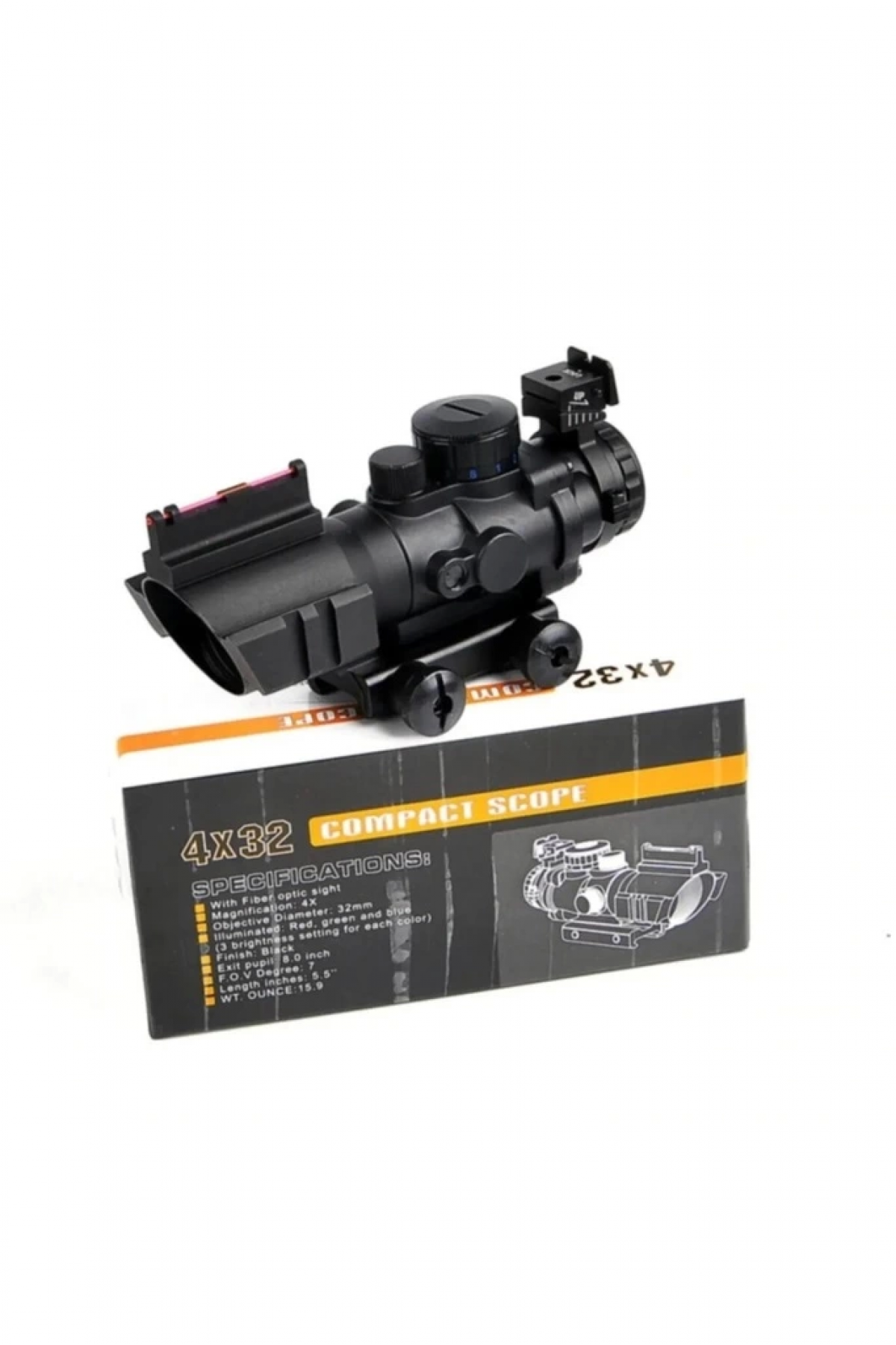 Spıke 4x32 Kırmızı Işıklı  Dürbünü 4x32 ( Lisinya )