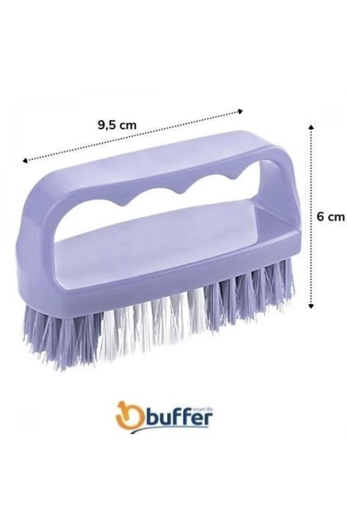 Tutamaçlı Plastik Pratik Tırnak Ve Kıyafet Yaka Temizlik Fırçası- Tp-113 ( Lisinya )