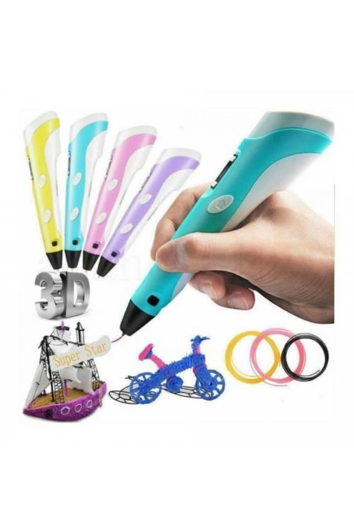 Üç Boyutlu Yazıcı 3d Kalem Pen Printer ( Lisinya )
