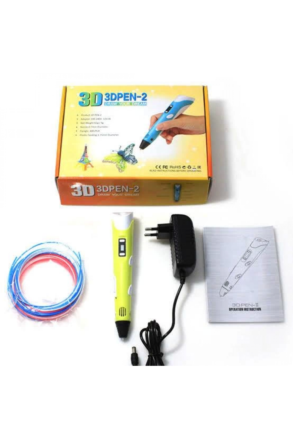 Üç Boyutlu Yazıcı 3d Kalem Pen Printer ( Lisinya )