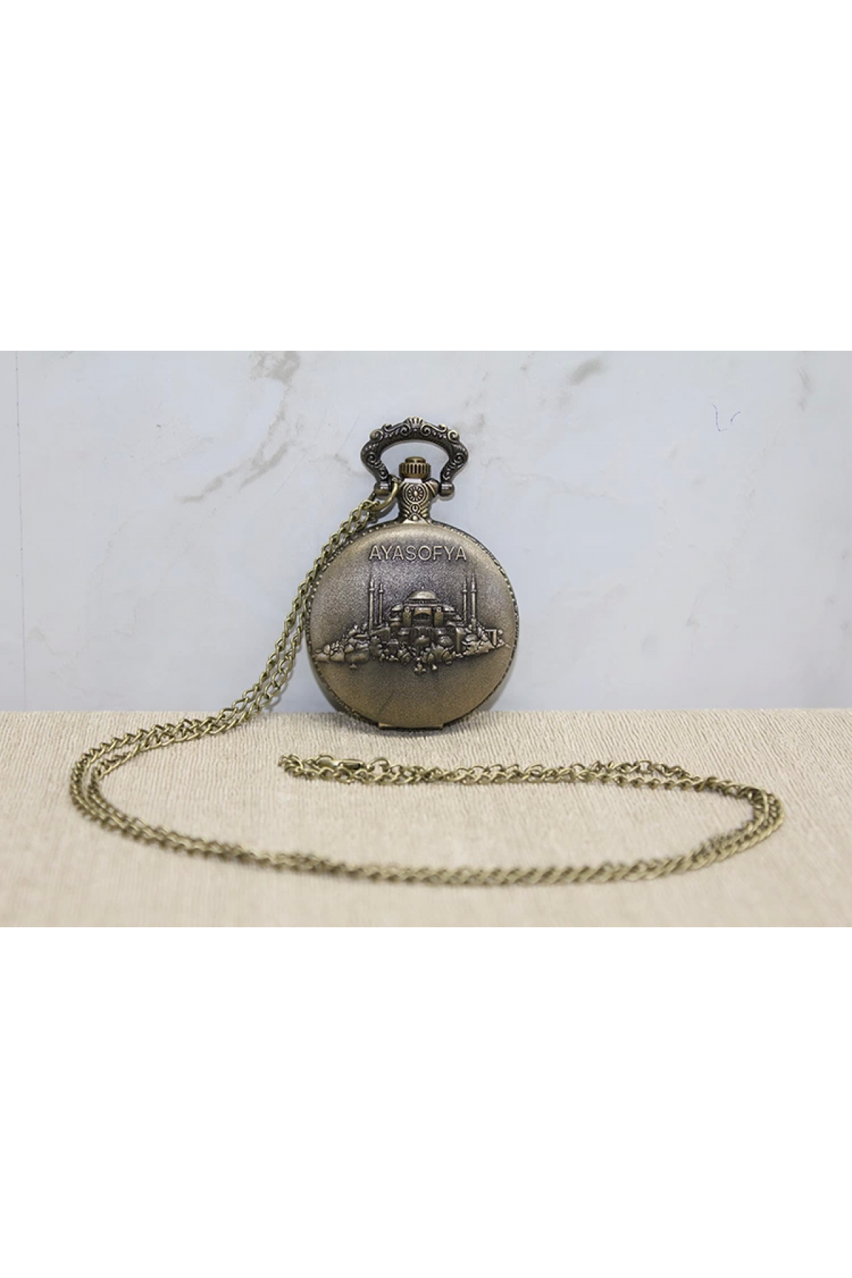 Ayasofya Tasarımı Köstekli Saat Alk4384 - Lisinya Ayasofya Tasarımı Köstekli Saat Alk4384 - Lisinya