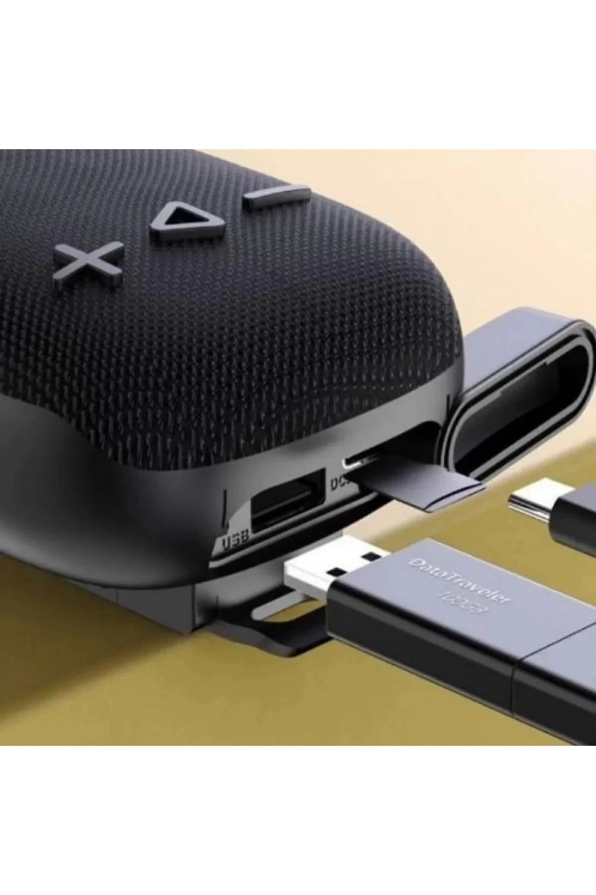 Bisiklet Motorsiklet Gidon Kemer Aparatlı Hafıza Kartı Usb Girişli Bluetooth Hoparlör - Lisinya