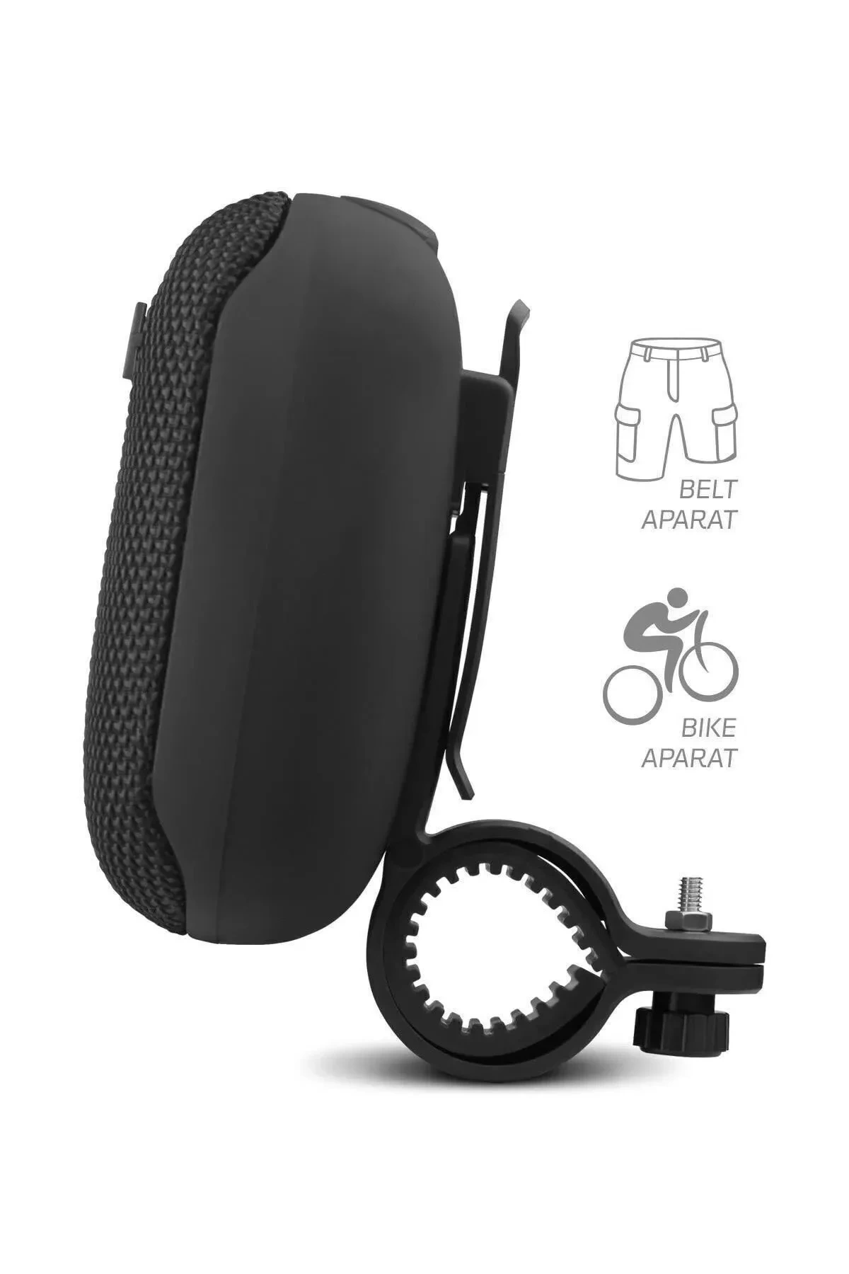 Bisiklet Motorsiklet Gidon Kemer Aparatlı Hafıza Kartı Usb Girişli Bluetooth Hoparlör - Lisinya