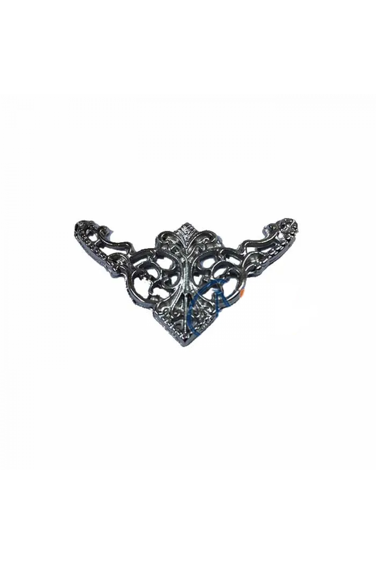 Dekoratif Köşe Süsü, Köşelik - Küçük, 19x34mm, Nikel, 1 Adet - Lisinya