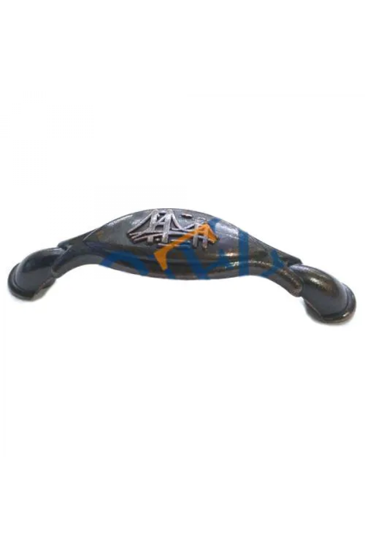 Dekoratif Zamak Boğaziçi Kulp - 64mm, Eskitme, 1 Adet - Lisinya