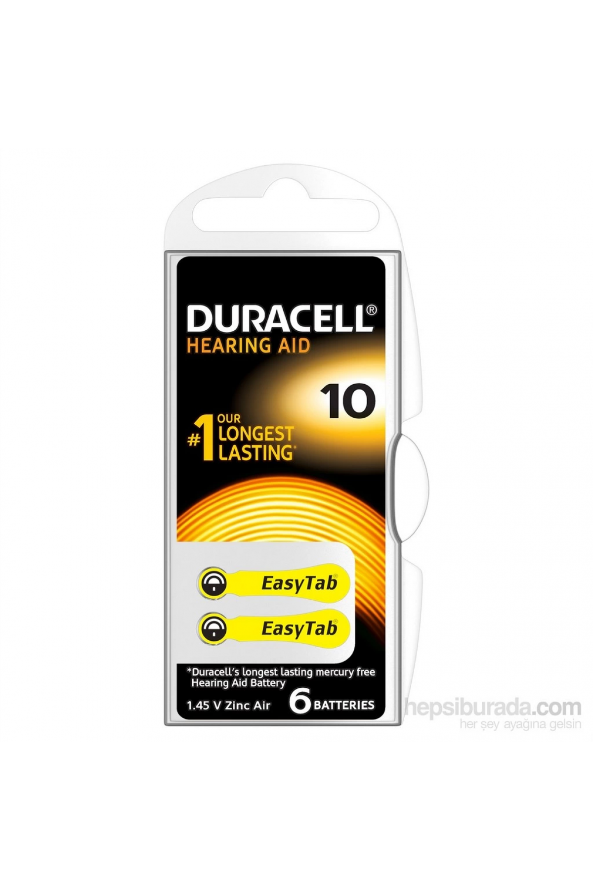 Duracell 10 Numara 6 Lı İşitme Cihazı Pili - Lisinya Duracell 10 Numara 6 Lı İşitme Cihazı Pili - Lisinya