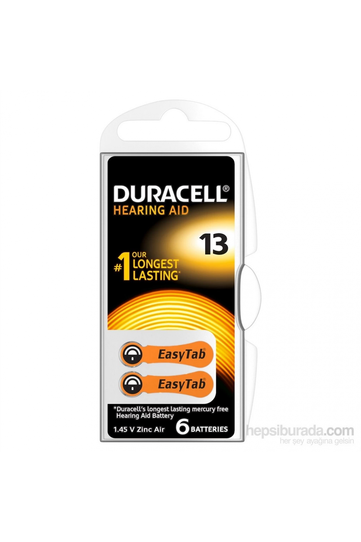 Duracell 13 Numara 6 Lı İşitme Cihazı Pili - Lisinya Duracell 13 Numara 6 Lı İşitme Cihazı Pili - Lisinya