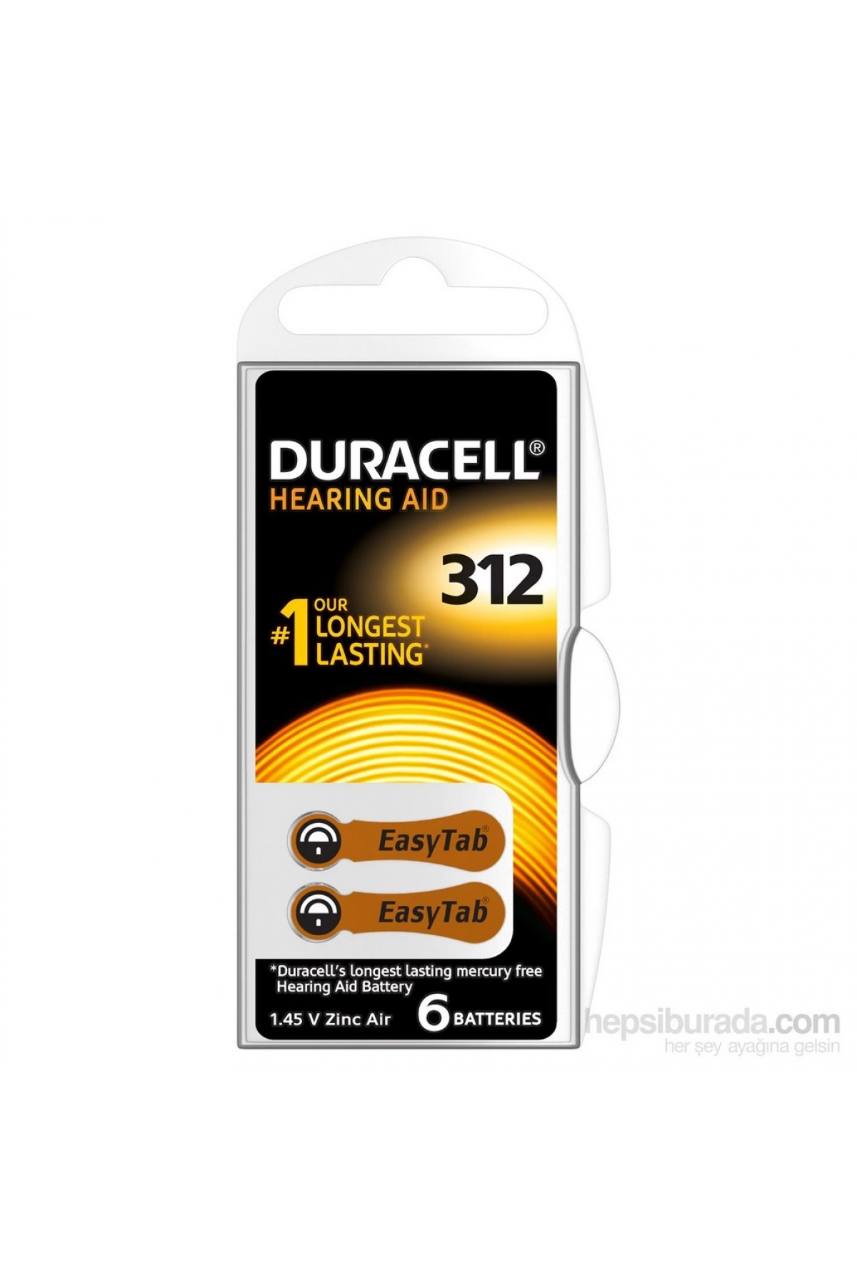 Duracell 312 Numara 6 Lı İşitme Cihazı Pili - Lisinya Duracell 312 Numara 6 Lı İşitme Cihazı Pili - Lisinya