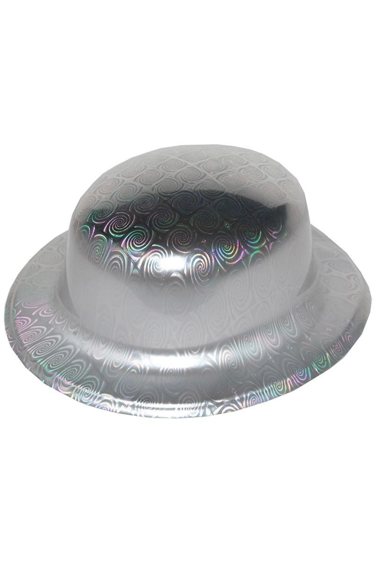 Gümüş Renk Hologramlı Plastik Yulak Melon 27x24 Cm - Lisinya Gümüş Renk Hologramlı Plastik Yulak Melon 27x24 Cm - Lisinya