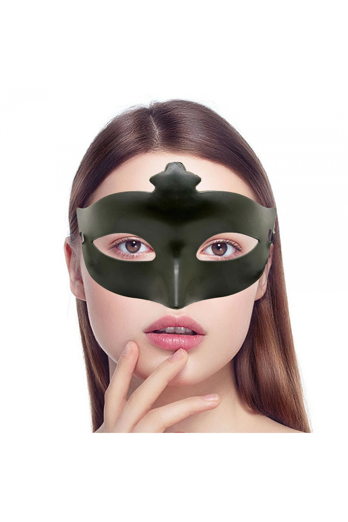 Haki Yeşil Renk Masquerade Kostüm Partisi Venedik Balo Maskesi - Lisinya Haki Yeşil Renk Masquerade Kostüm Partisi Venedik Balo Maskesi - Lisinya