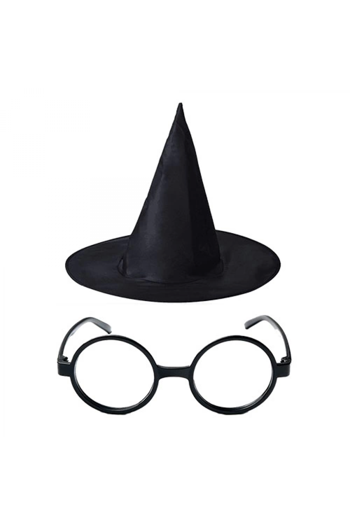 Harry Potter Büyücü Şapkası Ve Harry Potter Büyücü Gözlüğü Siyah Renk - Lisinya