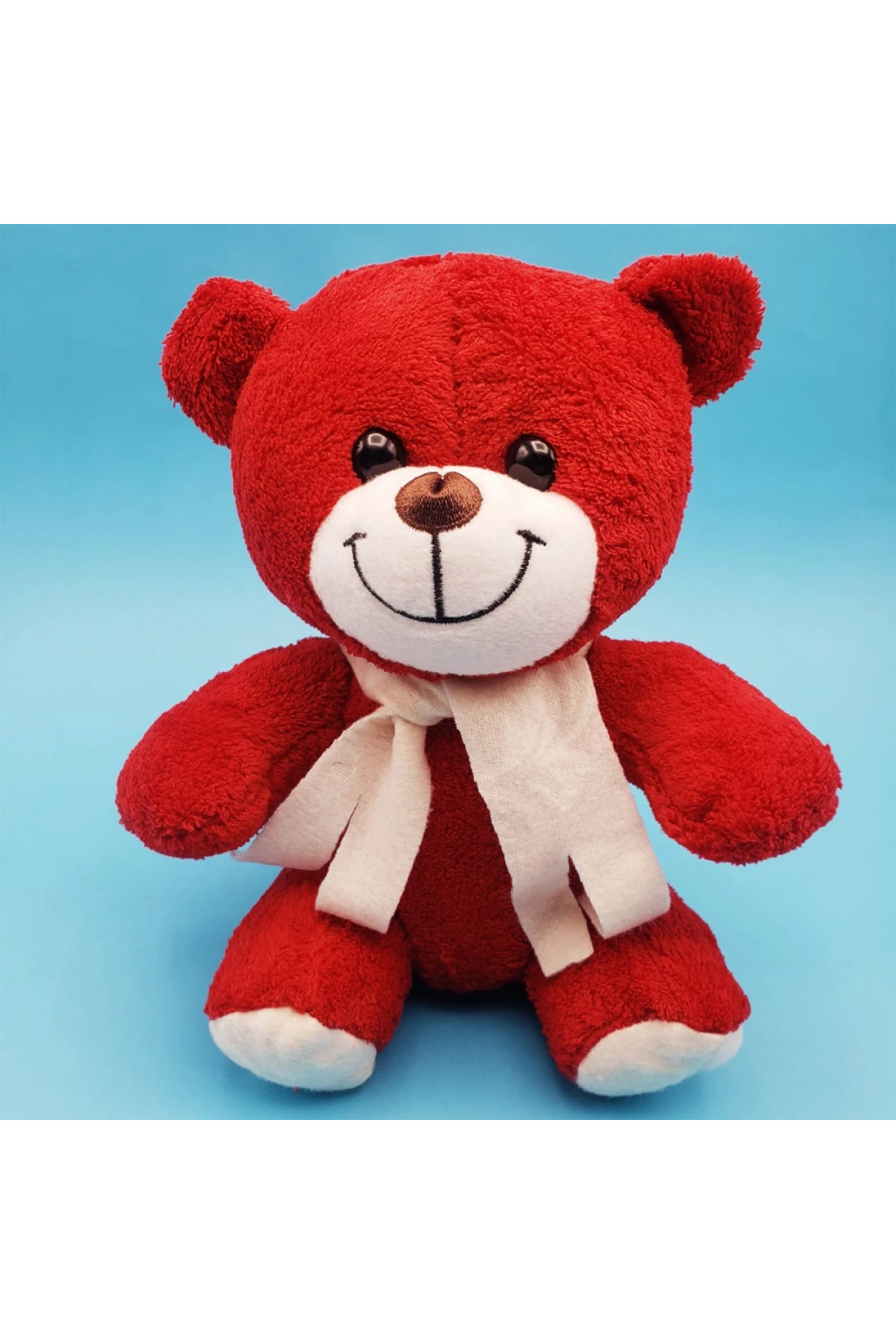 Kırmızı Peluş Oyuncak Ayıcık - Lisinya Kırmızı Peluş Oyuncak Ayıcık - Lisinya
