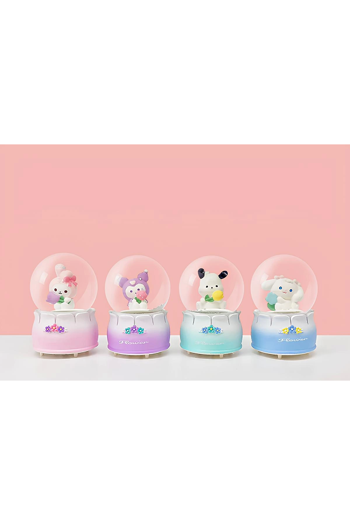 Kuromi Işıklı Kar Küresi 9 Cm Alk3398 - Lisinya