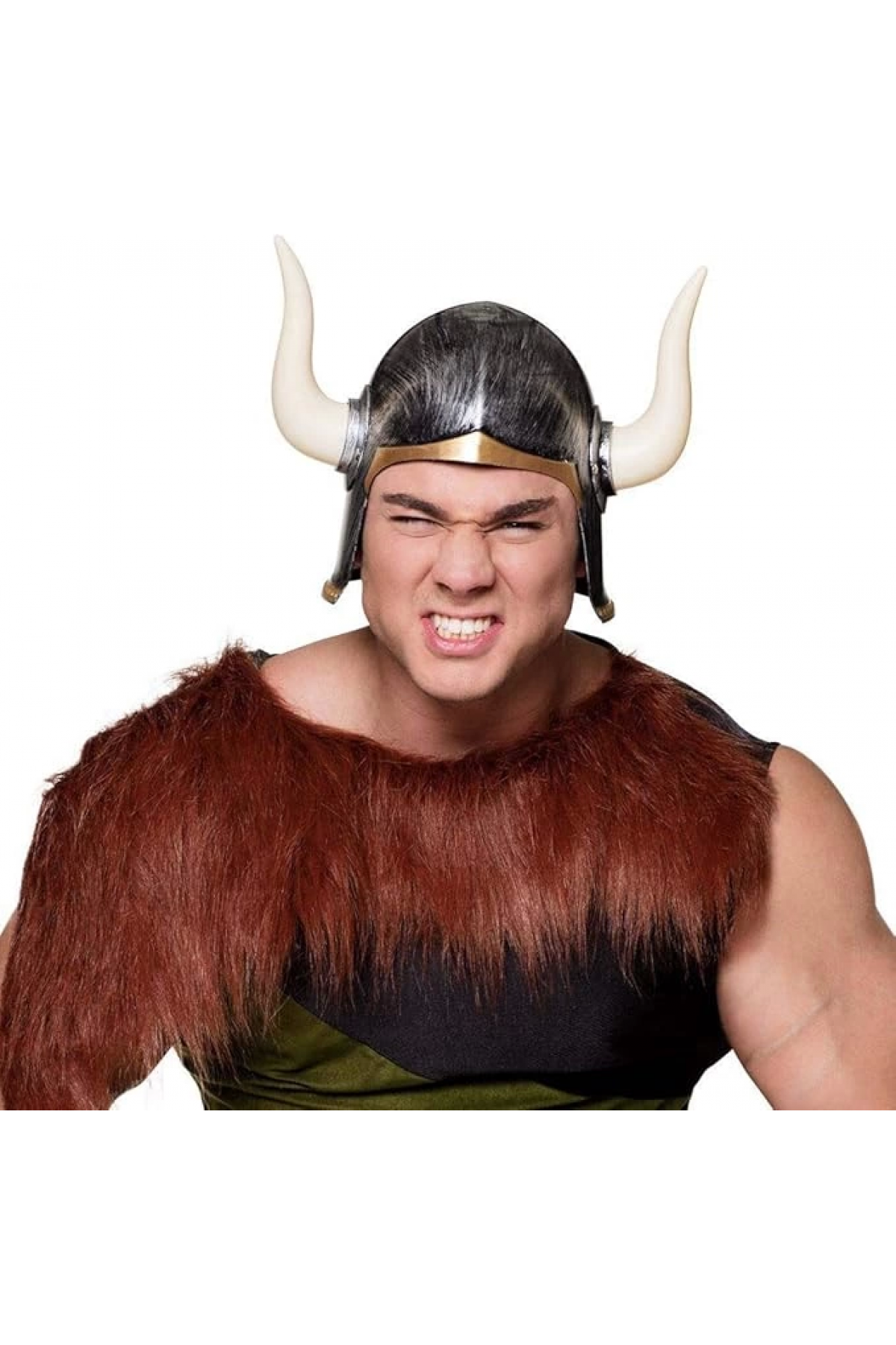 Mega Boynuzlu Viking I Kaskı Eskitilmiş Desen Gümüş Renk - Lisinya Mega Boynuzlu Viking I Kaskı Eskitilmiş Desen Gümüş Renk - Lisinya
