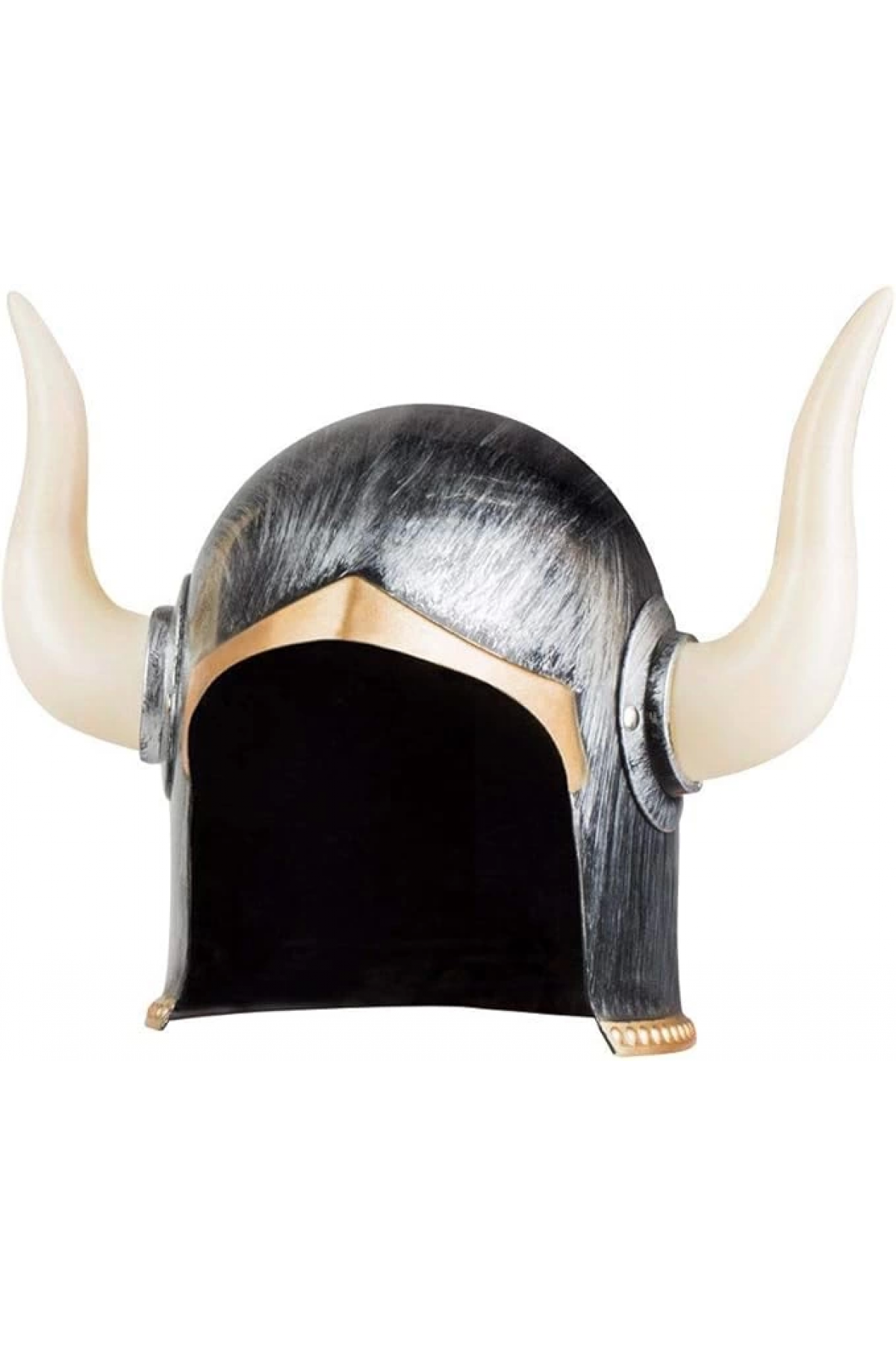 Mega Boynuzlu Viking I Kaskı Eskitilmiş Desen Gümüş Renk - Lisinya Mega Boynuzlu Viking I Kaskı Eskitilmiş Desen Gümüş Renk - Lisinya