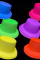 Neon Partisi Pembe Renk Plastik Fötr Şapka - Lisinya Neon Partisi Pembe Renk Plastik Fötr Şapka - Lisinya