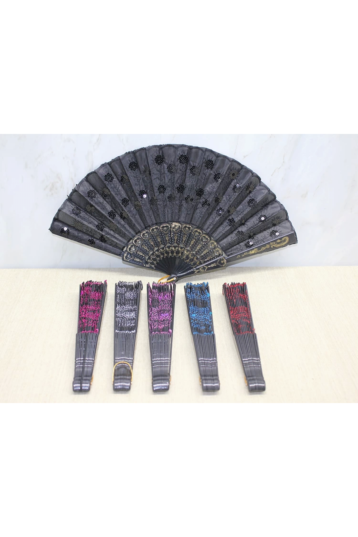 Plastik Pullu Yelpaze Alk3567 - Lisinya