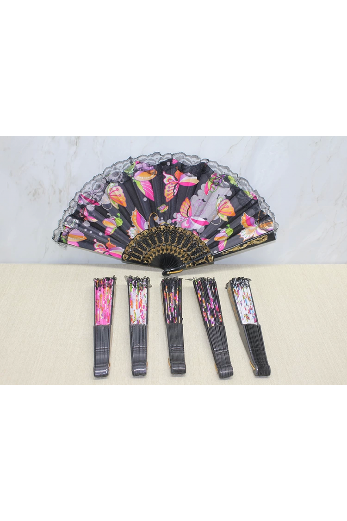 Plastik Renkli Yelpaze Alk3572 - Lisinya