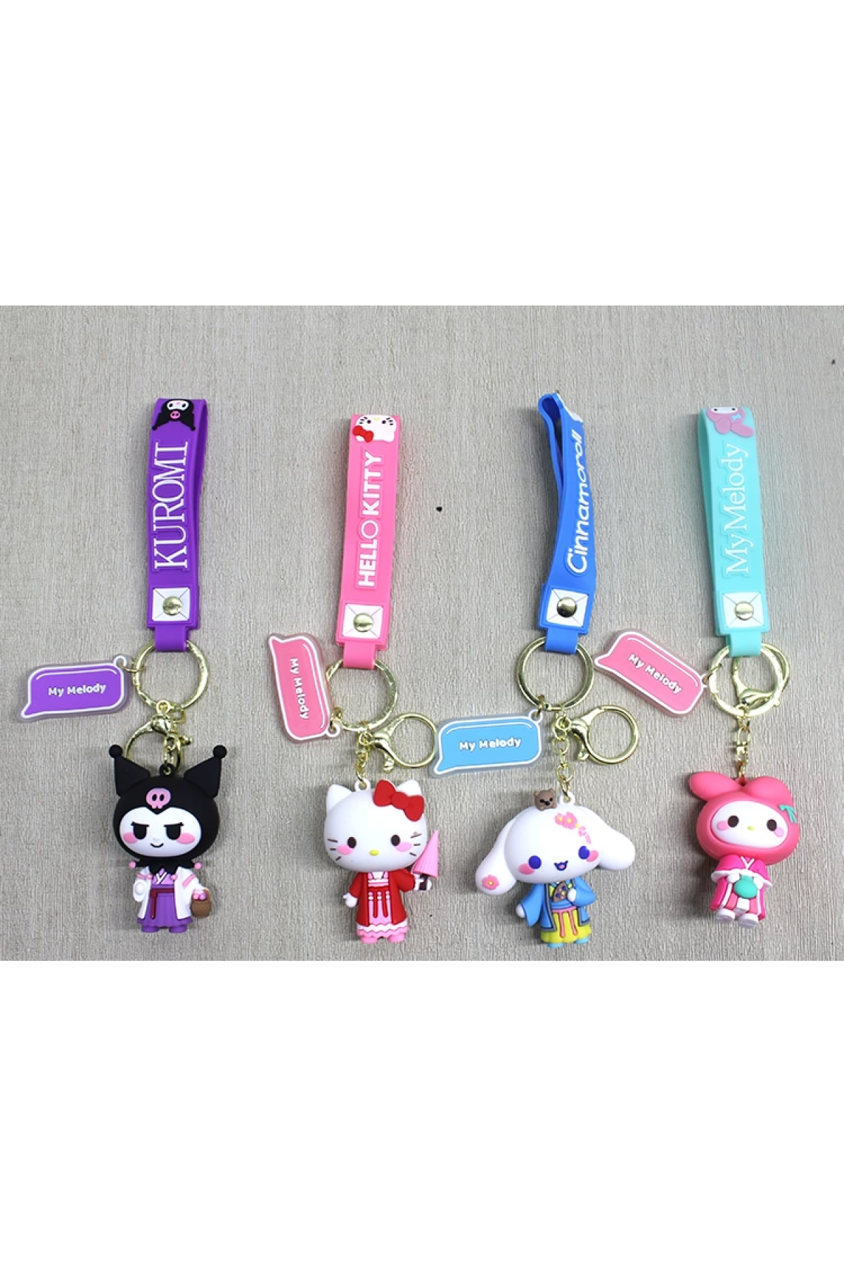 Silikon Kuromi Ve Hello Kitty Anahtarlık Alk4249 - Lisinya