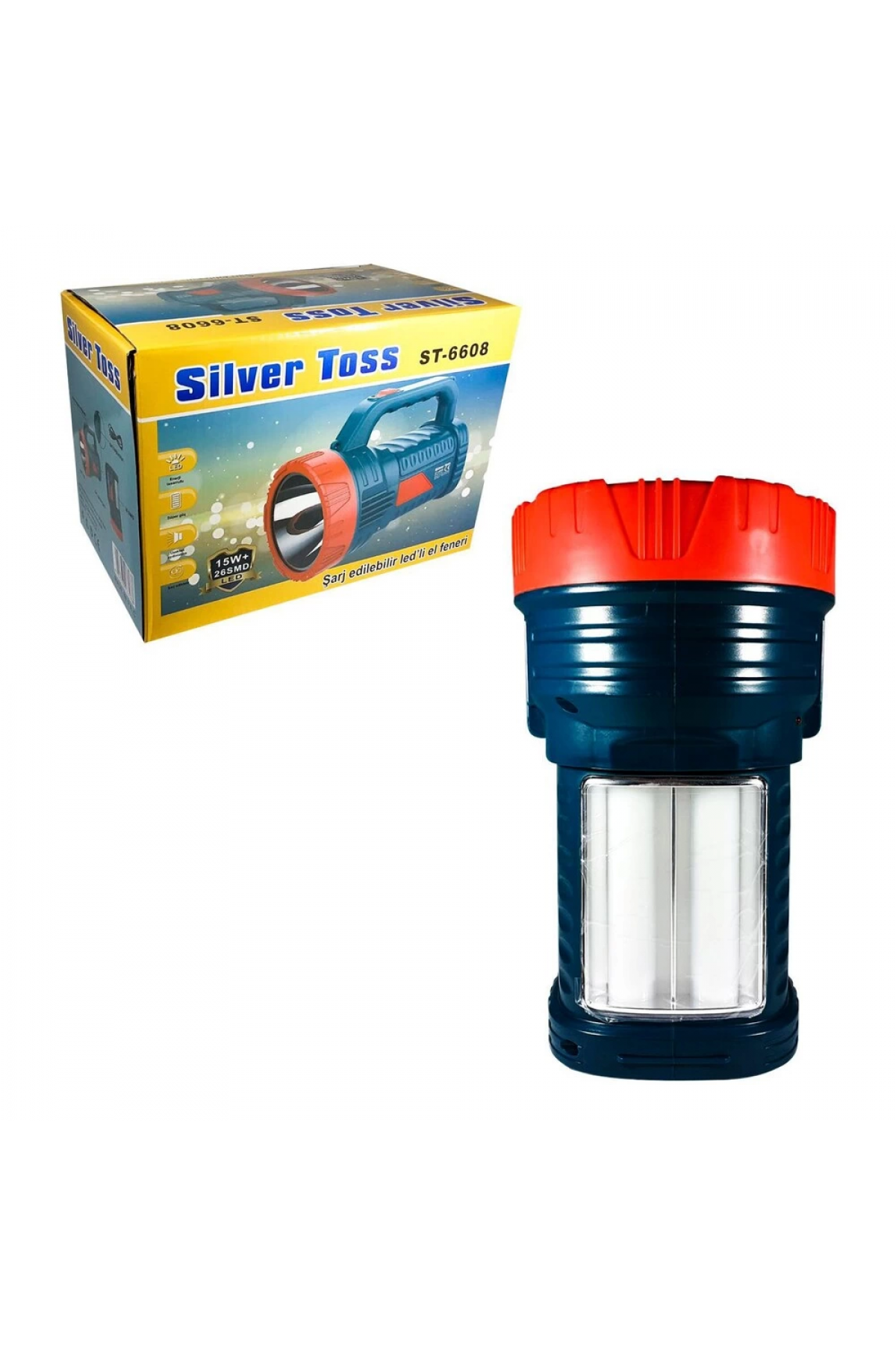 Sılver Toss St-6608 15 Watt + 26 Smd Led'li Işıldaklı Projektör - Lisinya