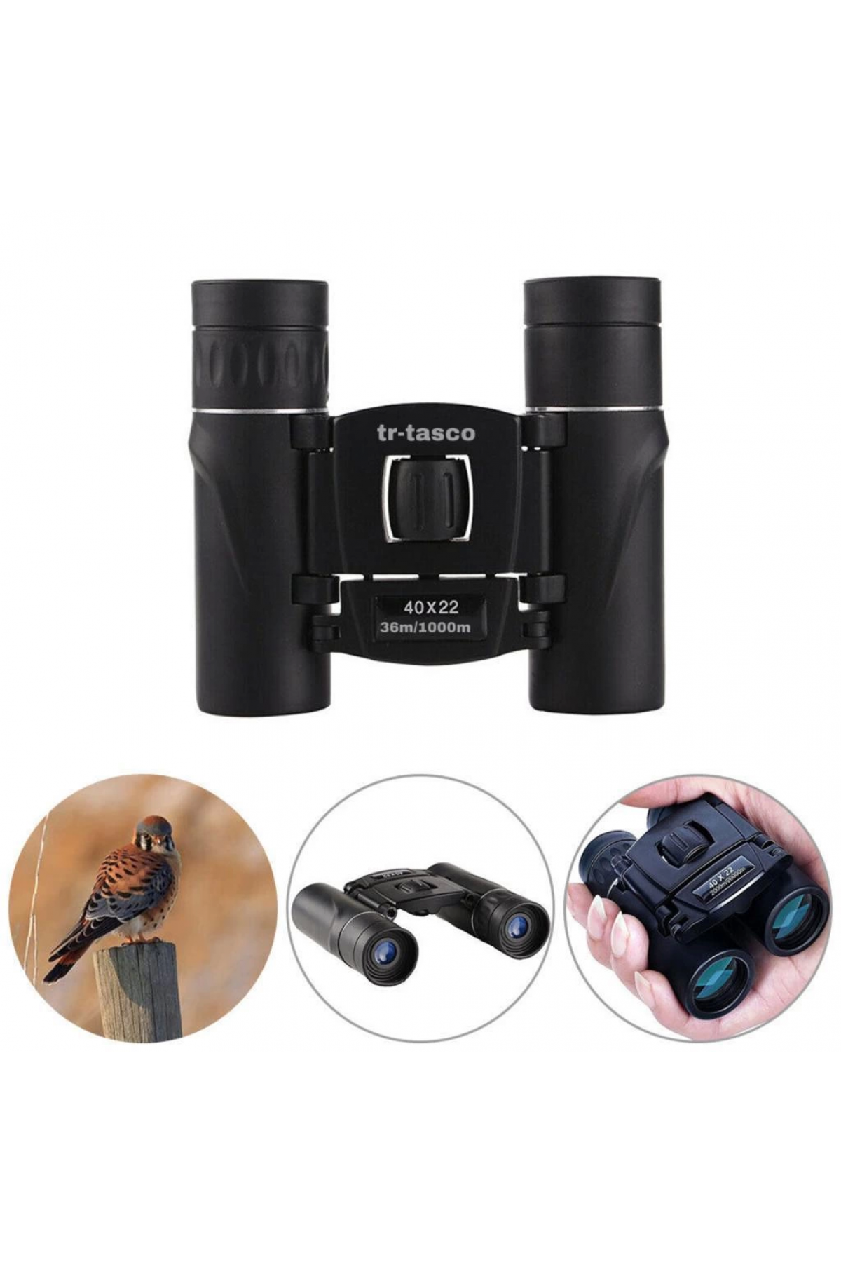 Tr  40x22 Cepte Taşımalı Kauçuk Kaplamalı Mini Dürbün  1000m/36m - Lisinya