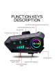 ﻿y10 2x Motosiklet Kask İntercom Çift Eşleşme Rgb Işıklı Bluetooth Kulaklık 5,3 - Lisinya