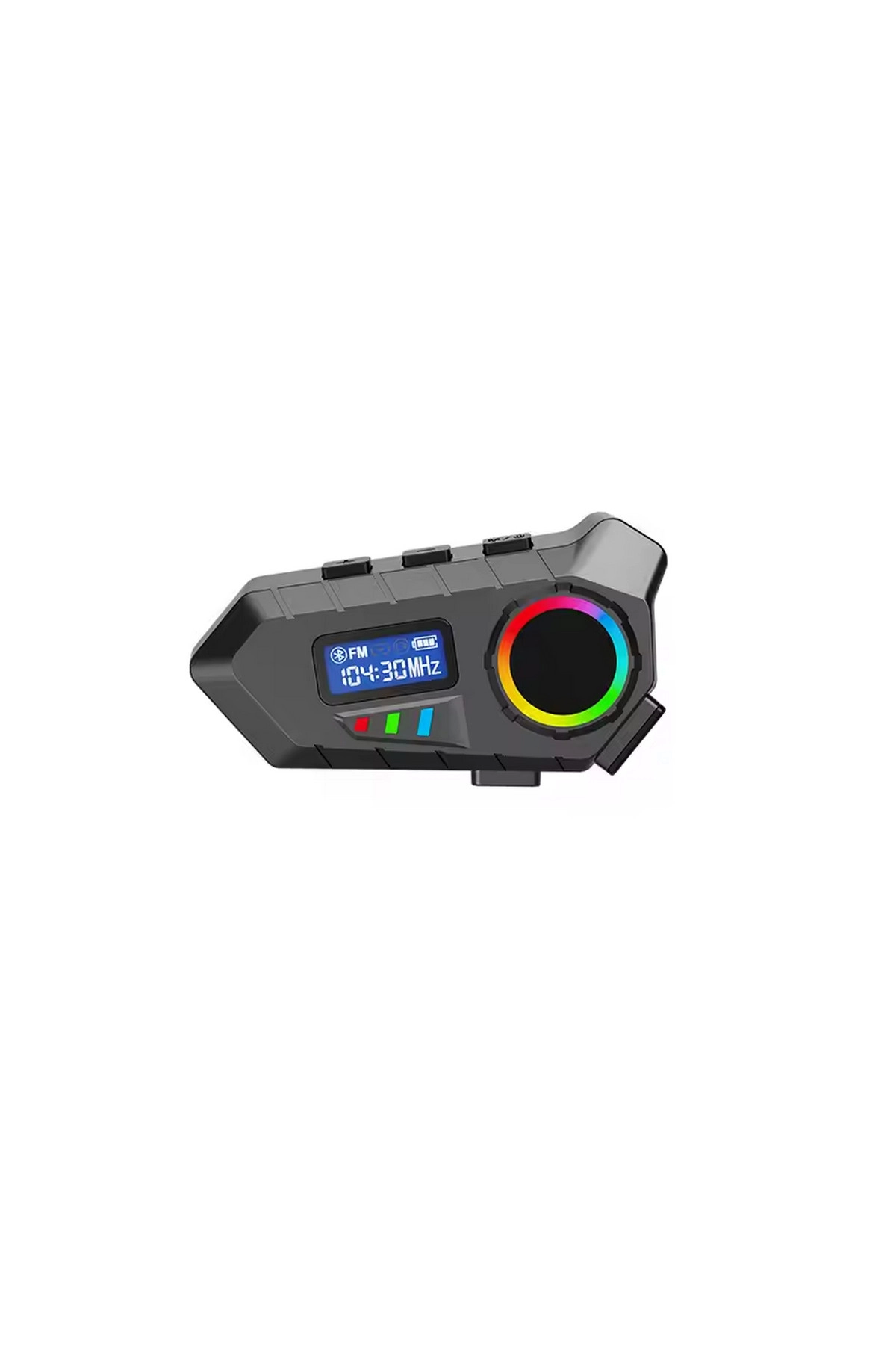 Y30 Kask Kulaklık Bluetooth Motosiklet Kulaklık Rgb Radyolu Intercom - Lisinya