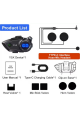 Y5x Rgb Işıklı Intercom 5 Kişi Bağlantılı 1000mah Motosiklet Bluetooth Kulaklık Seti - Lisinya Y5x Rgb Işıklı Intercom 5 Kişi Bağlantılı 1000mah Motosiklet Bluetooth Kulaklık Seti - Lisinya