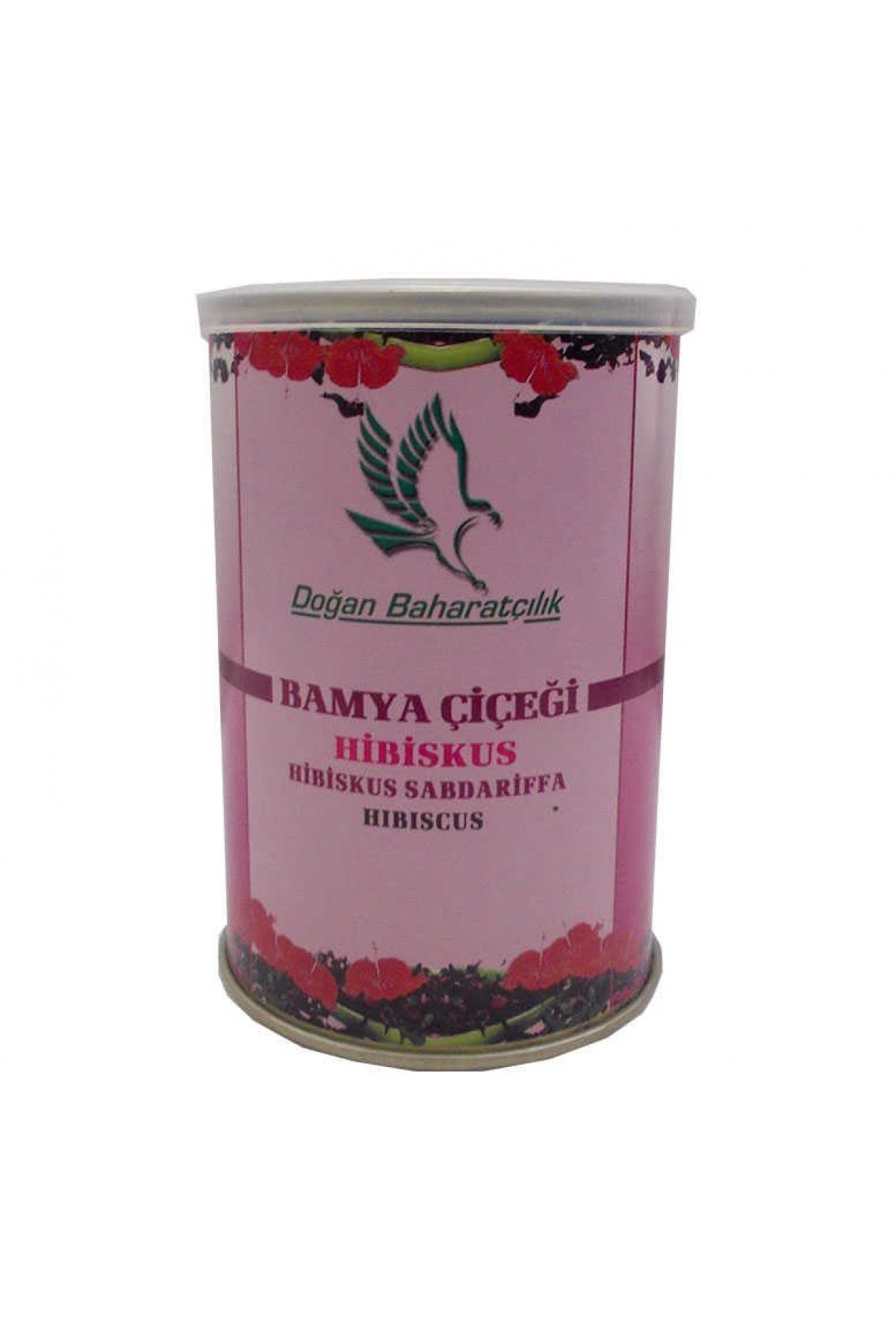 Lisinya214 Afrika Bamya Çiçeği Hibiskus Mekke Gülü Doğal 100 Gr Teneke Kutu