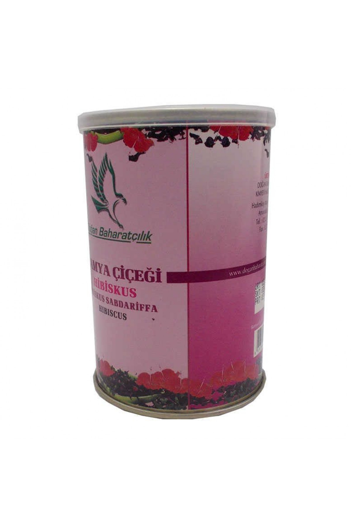 Lisinya214 Afrika Bamya Çiçeği Hibiskus Mekke Gülü Doğal 100 Gr Teneke Kutu