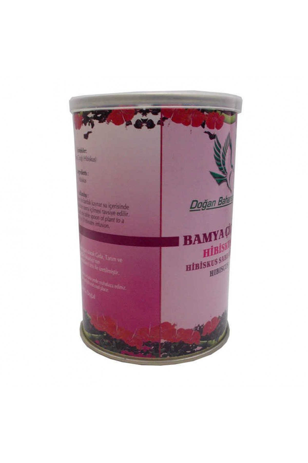 Lisinya214 Afrika Bamya Çiçeği Hibiskus Mekke Gülü Doğal 100 Gr Teneke Kutu
