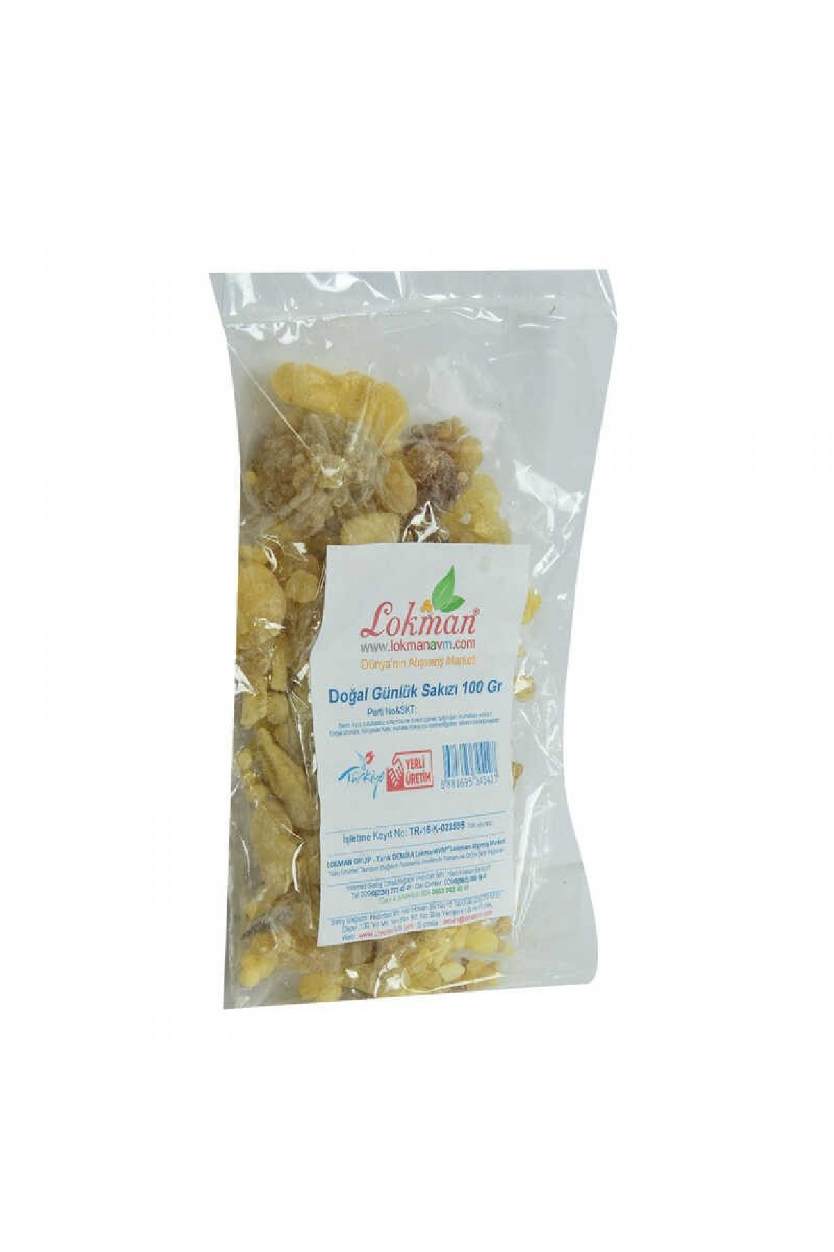 Lisinya214 Ak Günlük Sakızı Doğal 100 Gr Paket