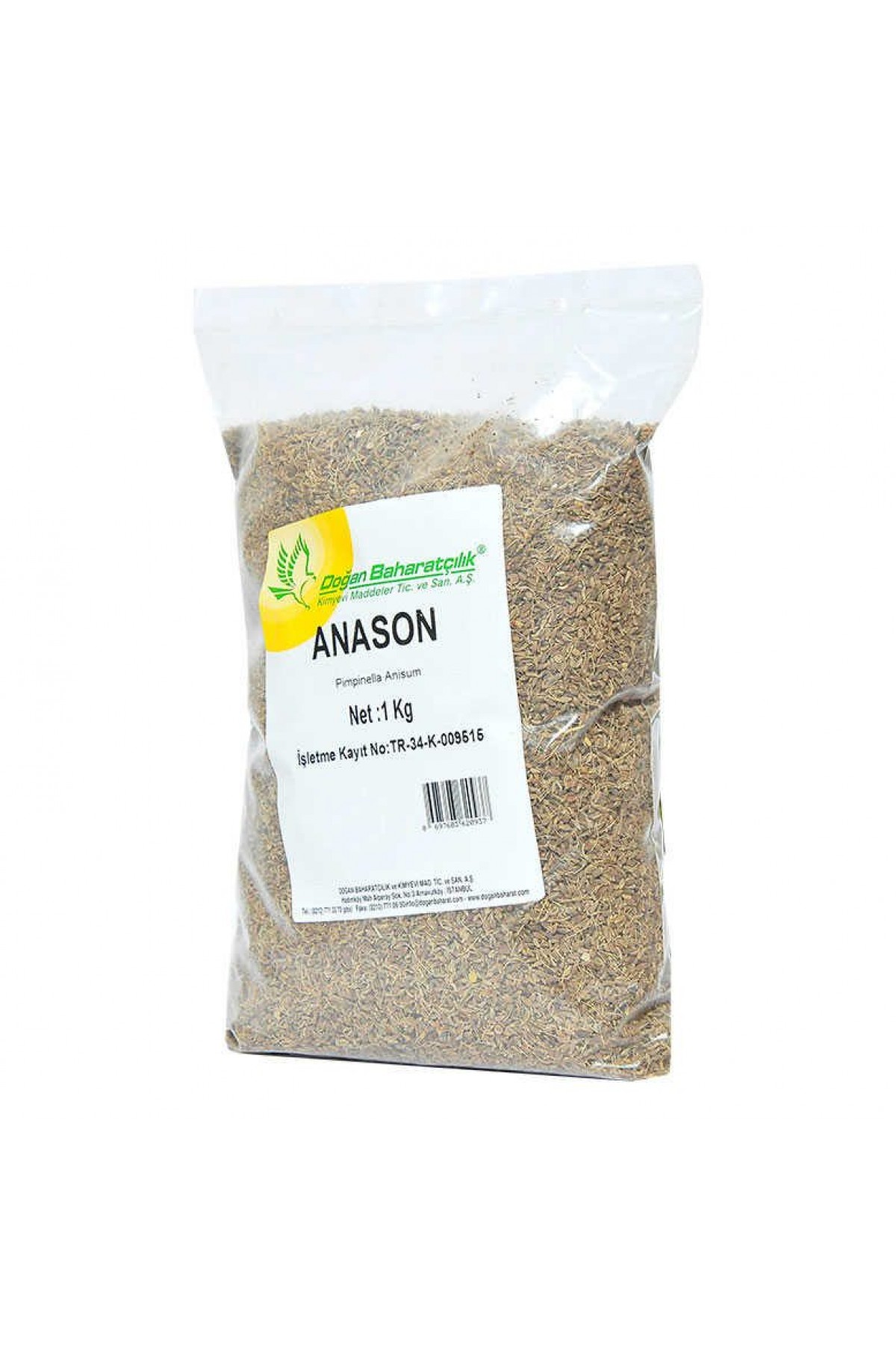 Lisinya214 Anason Tohumu Doğal Tane 1000 Gr Paket