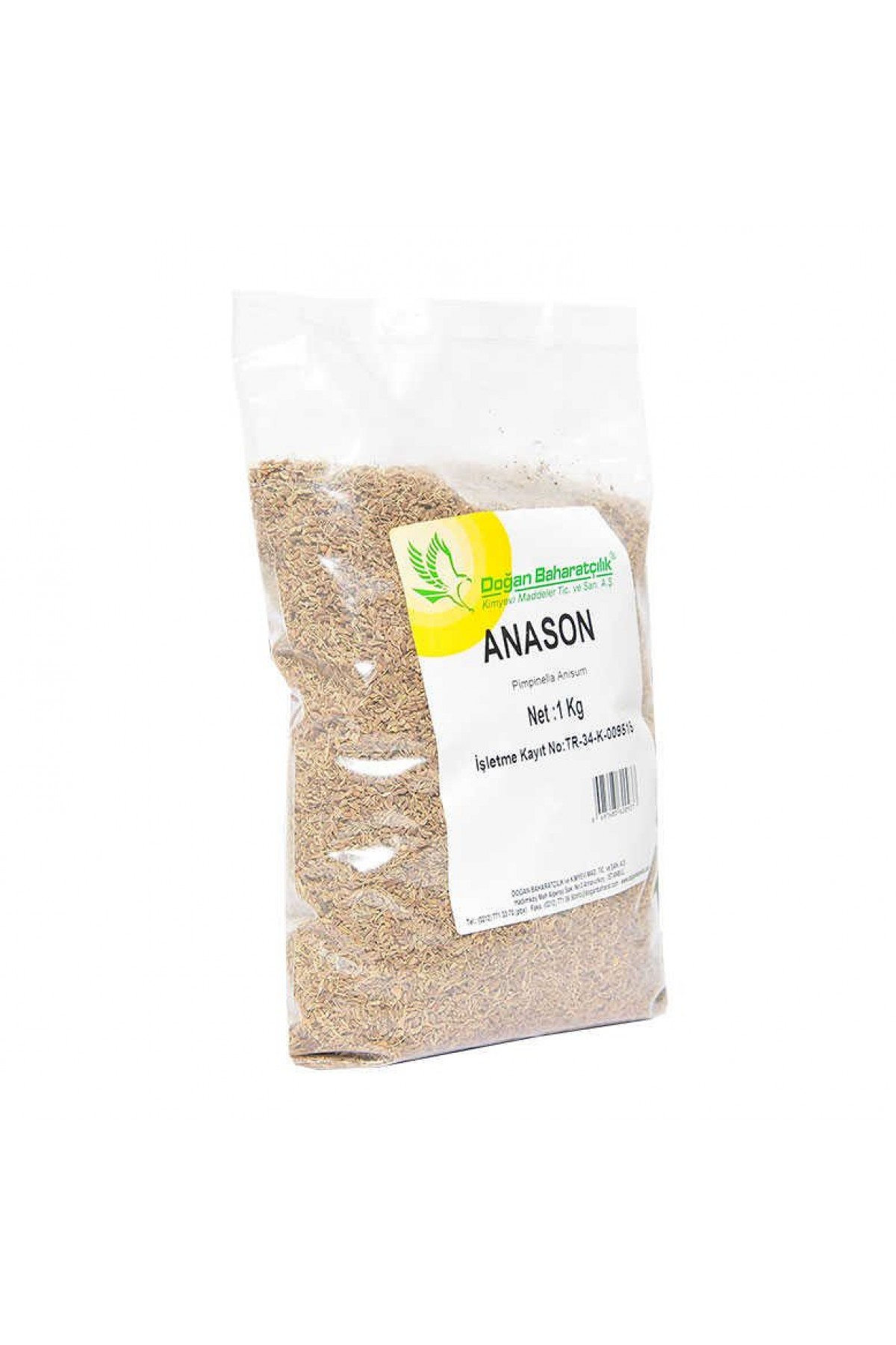Lisinya214 Anason Tohumu Doğal Tane 1000 Gr Paket