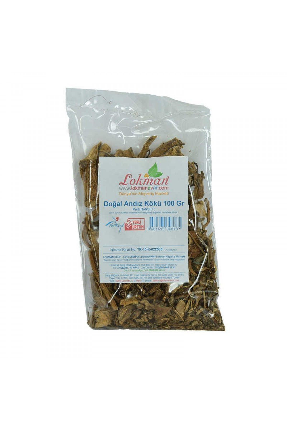 Lisinya214 Andız Kökü Doğal 100 Gr Paket